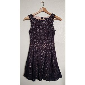 2/$25 Black Lace Fit & Flare Dress
